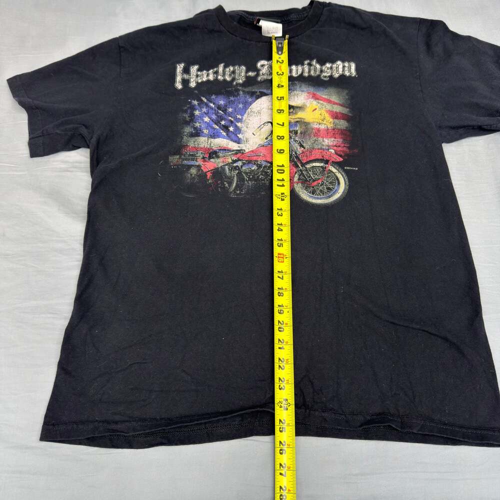 VTG Y2K Harley Davidson‎ American MENS XL Bald Eagle T-Shirt Boston Faneuil Hall - Picture 2 of 5